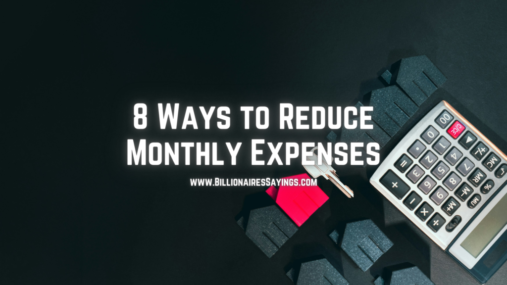 Tips For Reducing Unnecessary Monthly Expenses