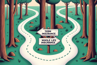 What are the differences between term and whole life insurance