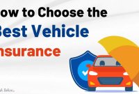 How To Choose The Right Vehicle Insurance Policy
